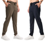Erkek Pantolon Bel Lastikli Likralı Paça Katlamalı Jogger Stil