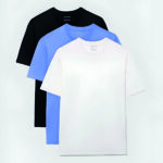 Erkek 3'Lü Bisiklet Yaka Oversize Tshirt